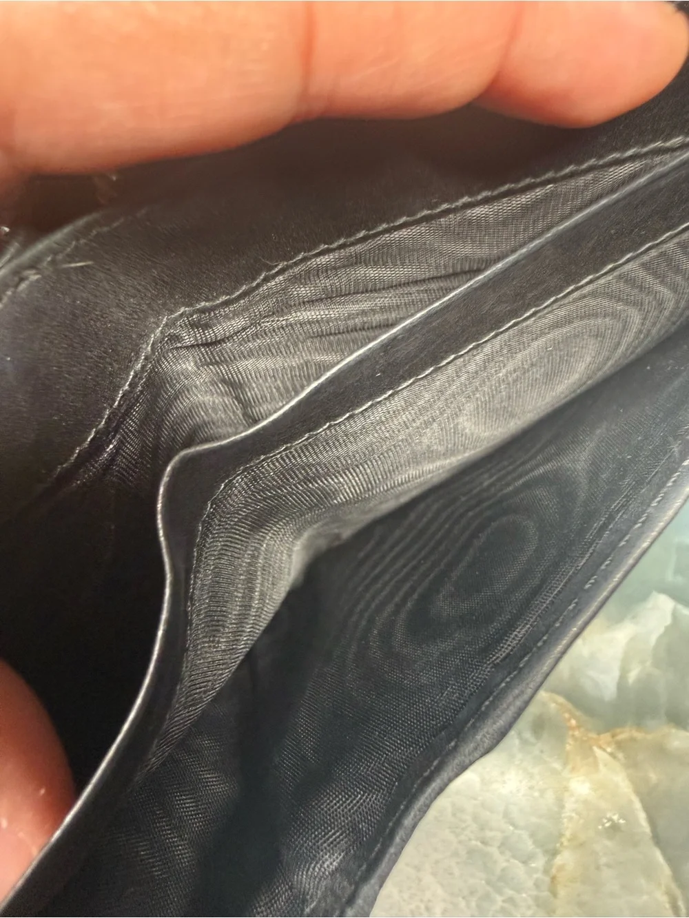 Prada Black Heart-Applique Zip Wallet